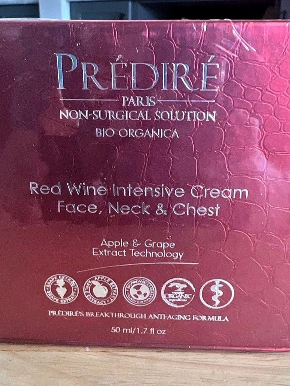 Predire Paris Red Wine Intensive Cream Face, Neck & Chest